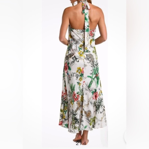 NEW,  L' Agence Geneva Jungle Floral Cover-Up Dress Size  Large. - Picture 2 of 11